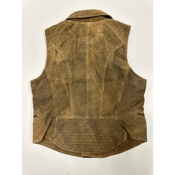 Mes Demoiselles Paris Suede Nellie Vest in Khaki Sz 36FR/4US - Picture 2 of 11